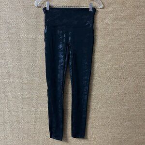 Spanx Leggings Women's Medium Black Camouflage